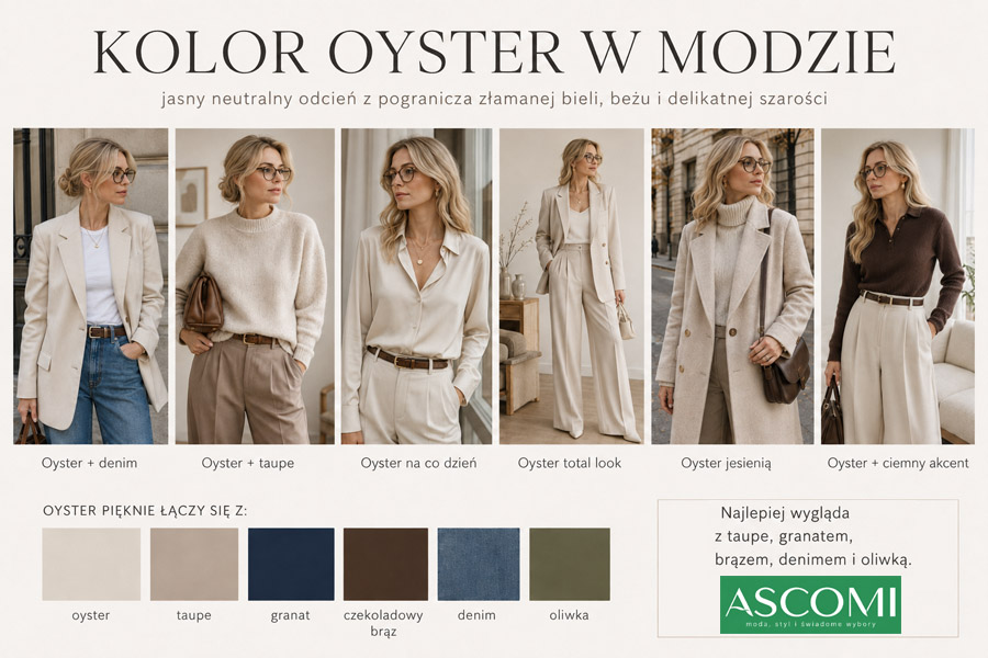 Kolor oyster w modzie